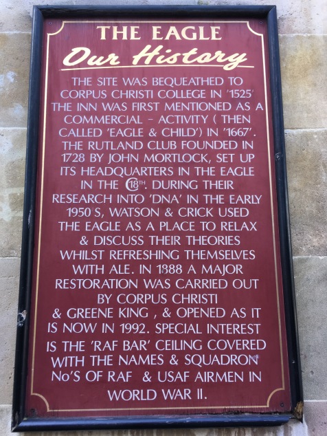 The Eagle pub in Cambridge